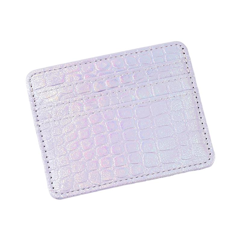 Portafoglio Mini in Pelle Ultra-Sottile Porta Carte di Credito Sottile Custodia Piccola per Documenti d'Identità da Uomo per Portafoglio da Donna Porta Carte a 4 Scomparti