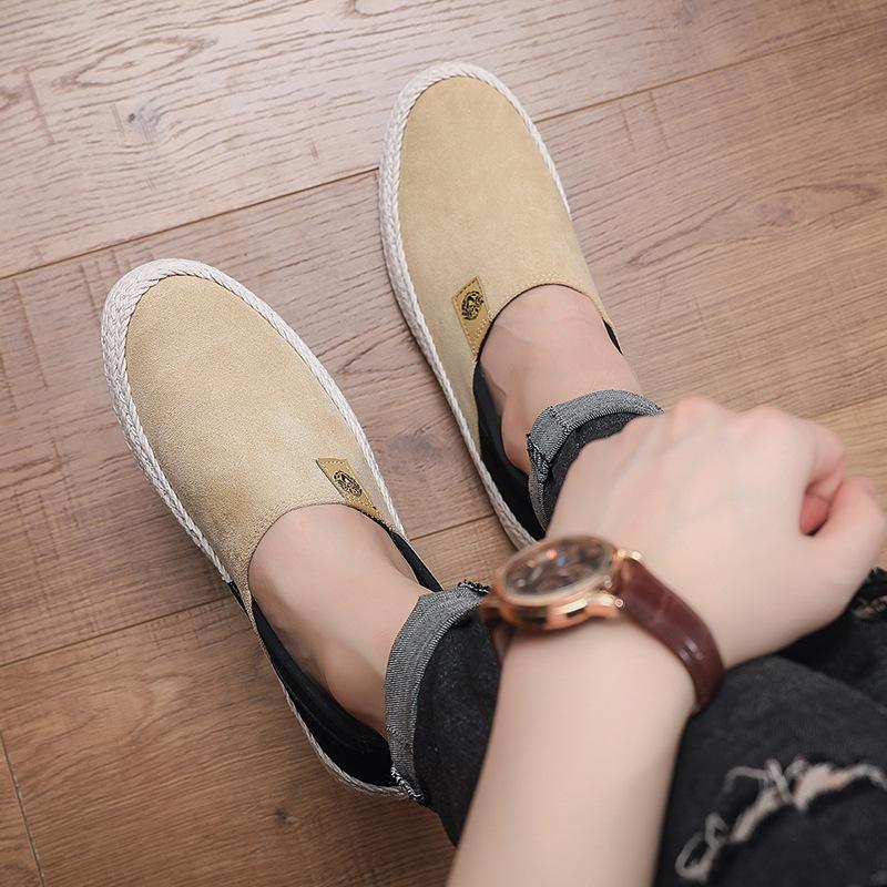 Summer Breathable Casual Shoes Lazy Gouging Shoes Linen Soft-soled Fisherman Shoes