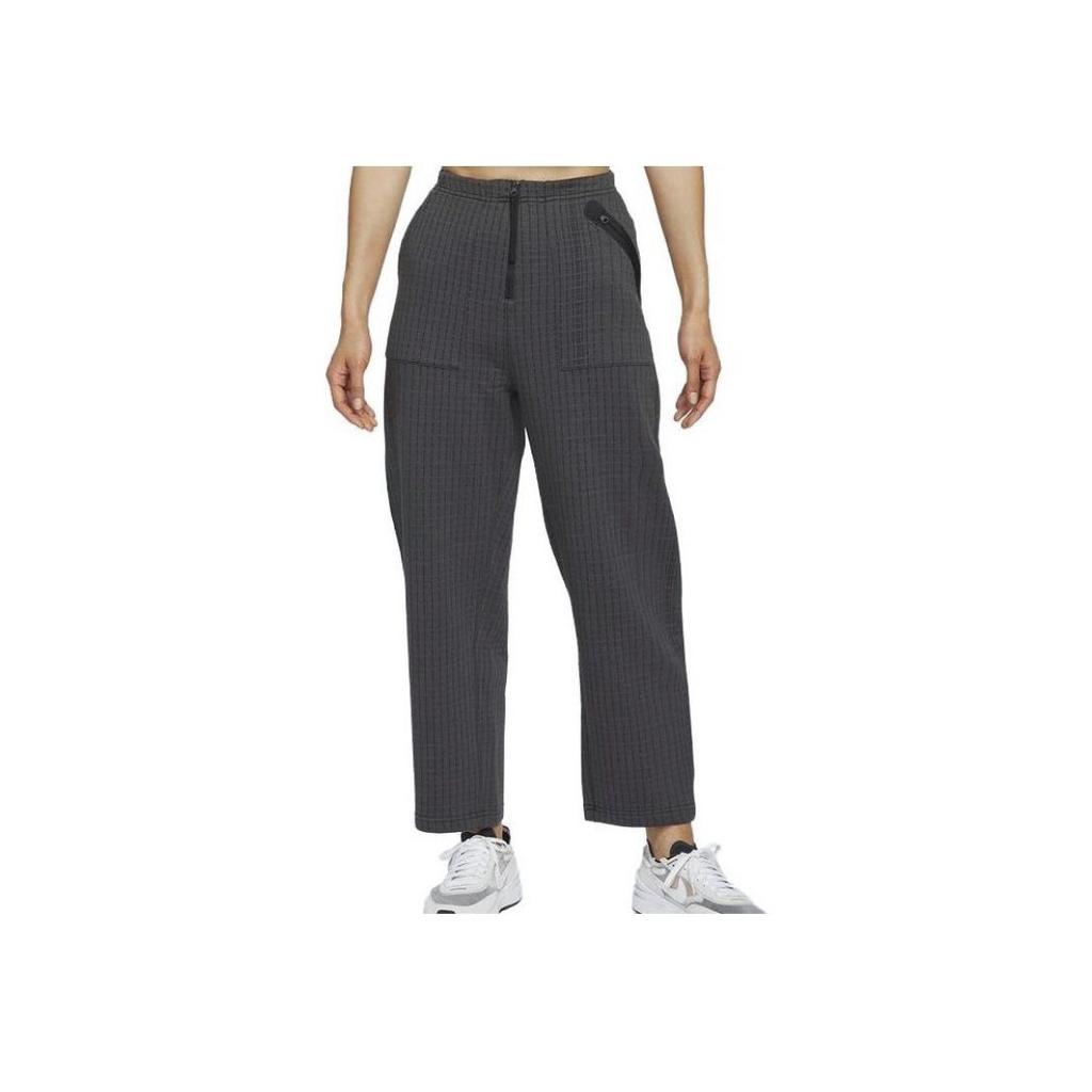 Nike Alphabet Embroidery Straight-Leg Casual Trousers Women Bottoms Grey DD4615-060
