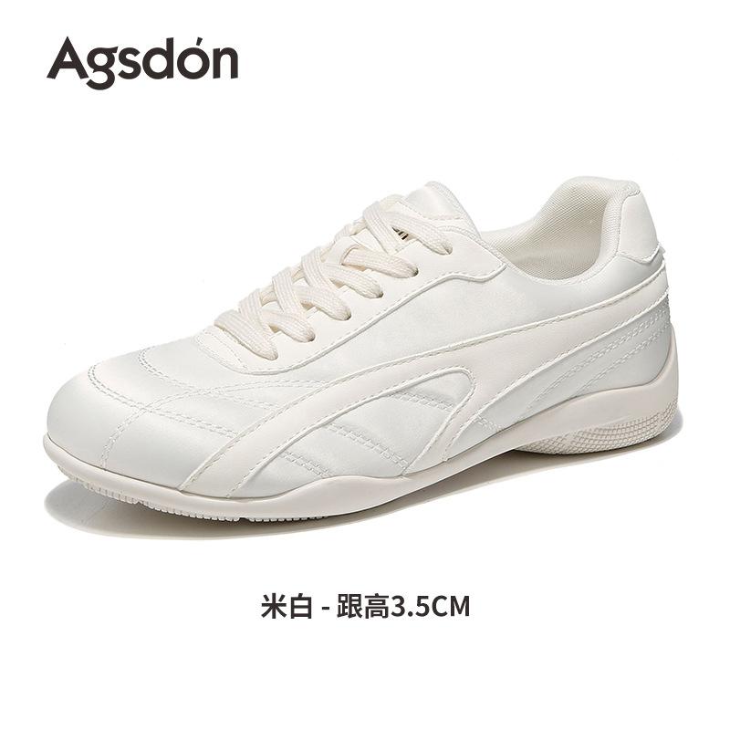 Augustus Dengde Training Shoes Women's 2025 New Autumn Flat-bottomed Forrest Gump Shoes Student Sports and Leisure Little White Board Shoes