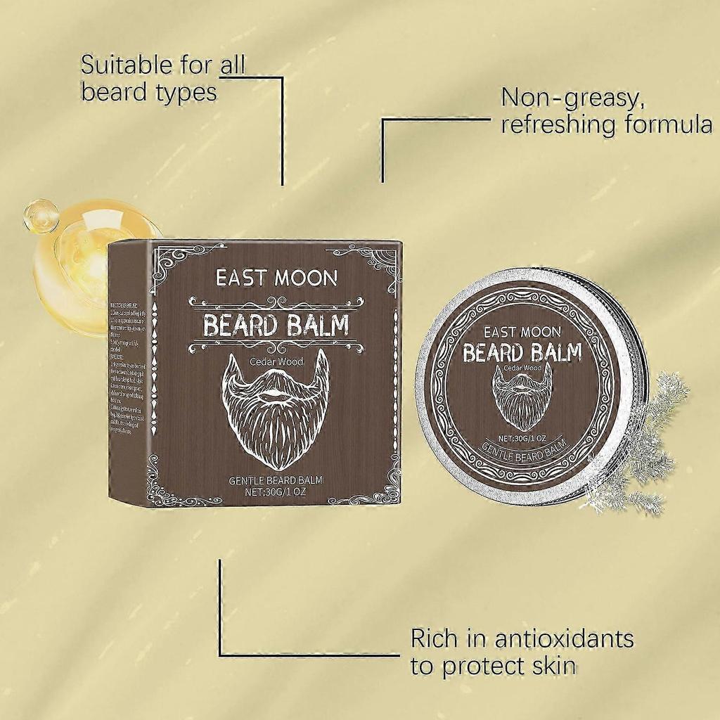 Ceară de Barbă Lemn de Cedru pentru Bărbați - Hrănește, Condiționează și Fortifică Barba