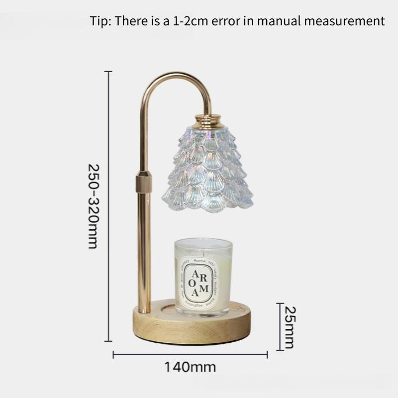 Wax Melt Lamp Fragrant Gift Desk Lamp Smoke Free Temperature Regulating American Retro Night Light Aromatherapy Lamps(No Candle)
