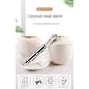 Coconut Meat Scraper Stainless Steel Coconut Planer Coconut Meat Planer Edible Coconut Meat Products Fish Scale Planer Kitchen Utensils