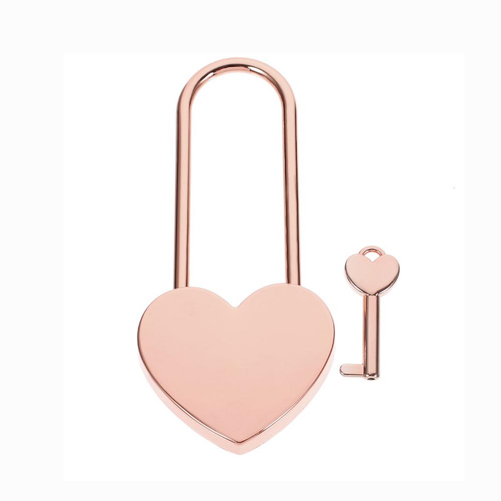Lock With Key Mini Lock Love Lock Metal Metal Heart Padlock For Valentine's Day Gift Souvenir Anniversary Present