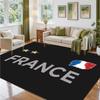 France National Football Team Design Crystal Velvet Rug Soft Decorative Mat for Bedroom Entrance