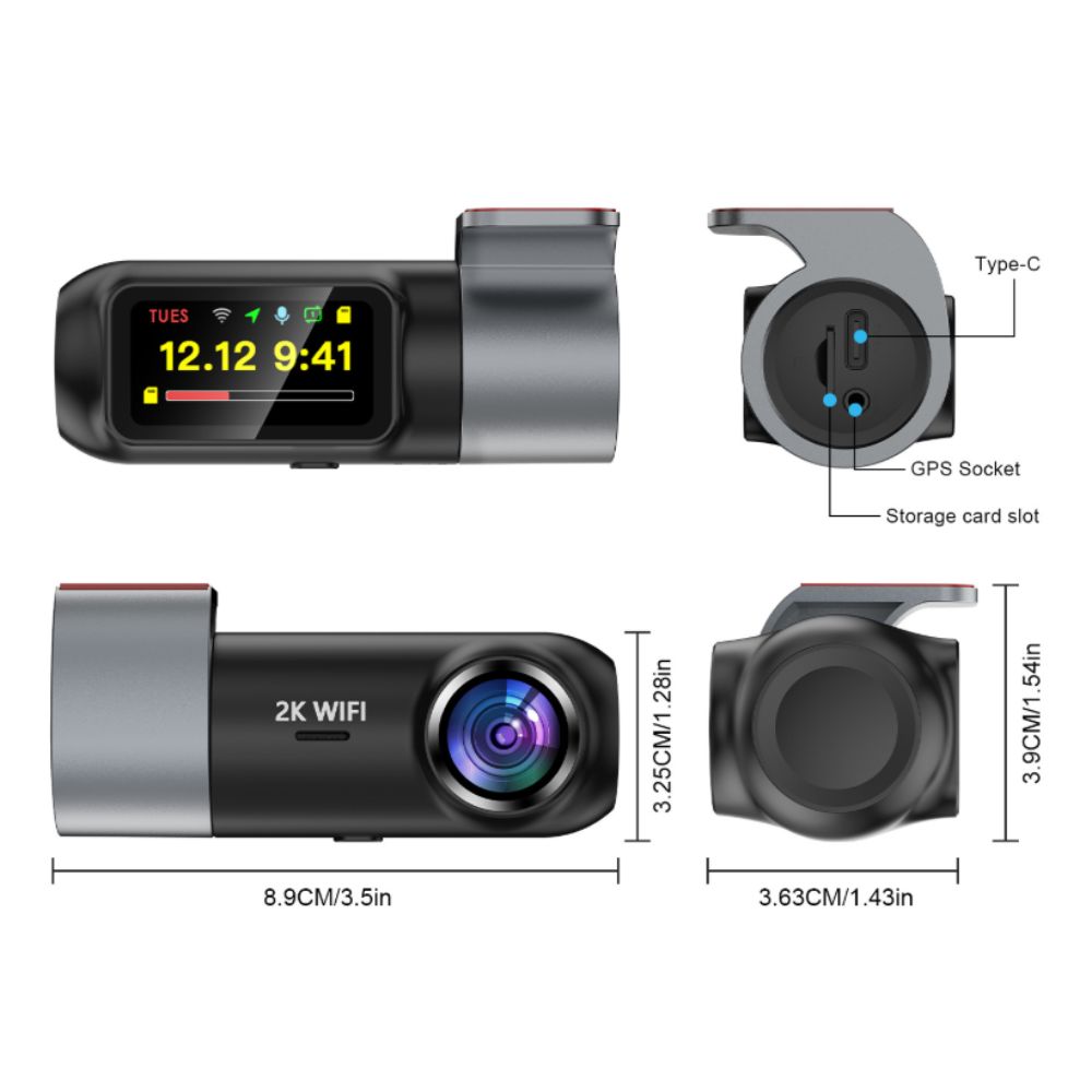 WiFi USB Connected Car DVR WDR Front Dashcams HD Vehicle Video Recorder Vehicle Surveillance