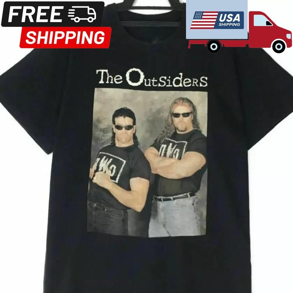 The Outsiders Vintage Wrestling TShirt – Classic nWo Duo Size S to 5XL L