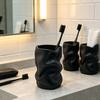 Toothbrush Cup Multi-Purpose Large Capacity Holder Waterproof Matte Frosted Surface Organizer for Bathroom Vanity