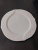 Elegant Retro Western Ceramic Plate for Italian Cuisine - Pure White Vegetable Dish
