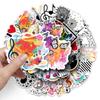 50-Piece Creative Music Notes Waterproof Stickers for Journaling, Deco, Suitcases, and Phone Cases
