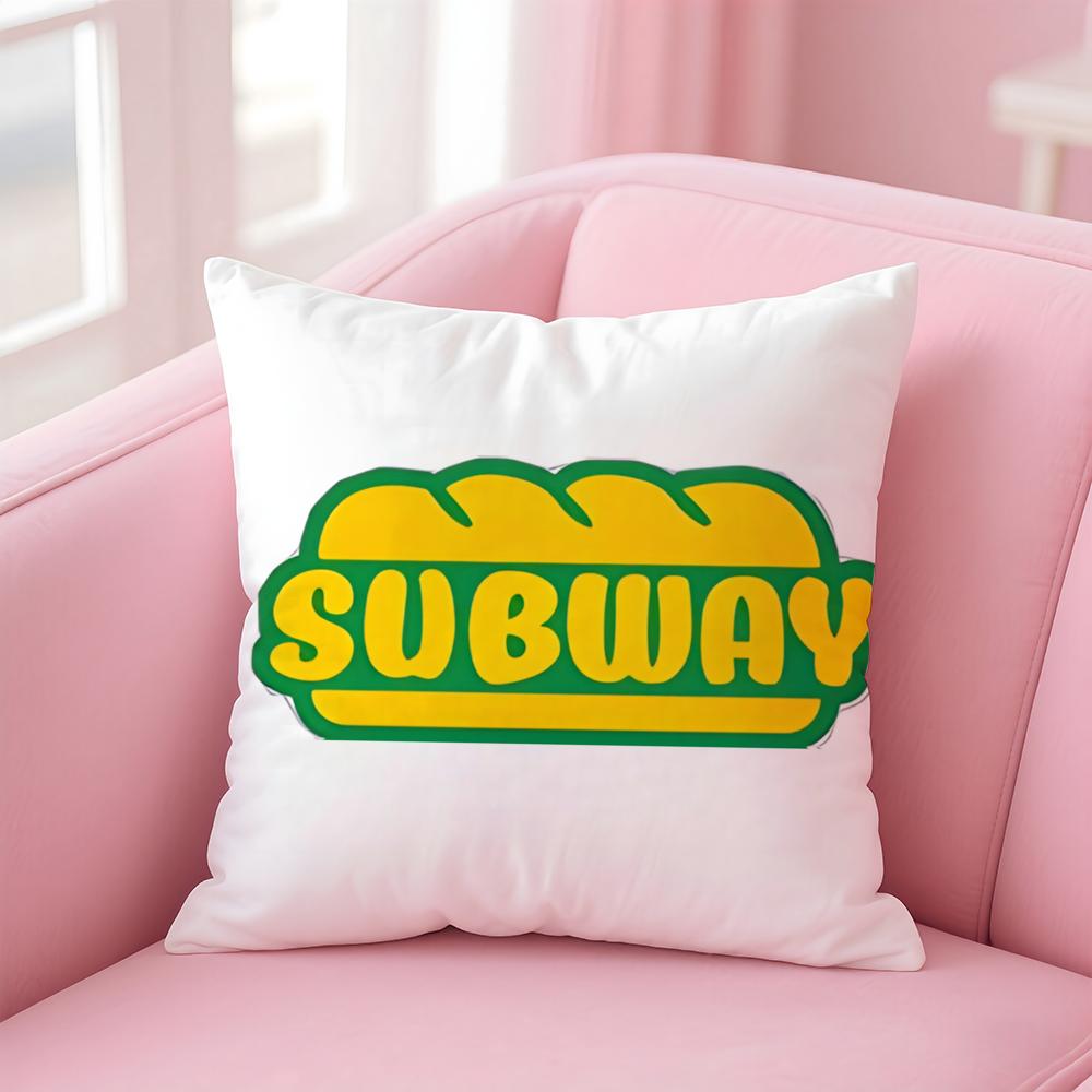 S-Subway Cushion Cover Home & Car Multi-Scene Pillow Cover - Reversible, Soft & Durable for Daily Use
