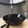 VidaXL Bathroom Sink with Faucet and Push Drain Countertop Washbasin Toilet Hand Wash Basin Sink of 3098449
