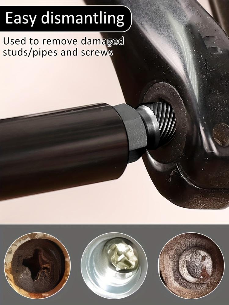 10Pcs Screw Extractor Kit Alloy Steel Damaged Screw Remover Set Metal Easy Out Drill Bits Bolt Stud Multi-Spline Screw Extractor