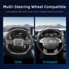 Suitable for Citroen Carbon Fiber Texture Steering Wheel Cover with Segmented Quick-Release Design, Durable Black Accessories for Models Such as C3, C