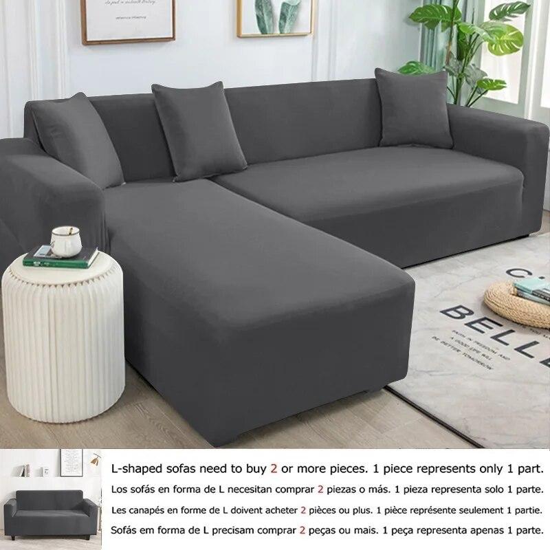 1/2/3/4 Seater Stretch Spandex Sofa Cover All Inclusive Couch Slipcovers Living Room Furniture Protector
