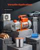 Vacuum Pump, 5 CFM 142 L/min, HVAC Two Stage Rotary Vane AC Vacuum Pump, for R134a R22 R410a Systems, 4 Pole Motor, for Automotive Air Conditioner