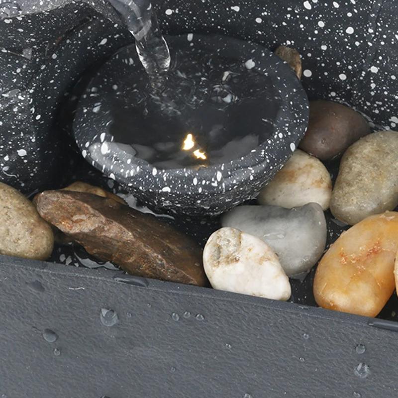 Çeşme Şelale Sahnesi Masa Üstü Feng Shui Meditasyon Şelalesi