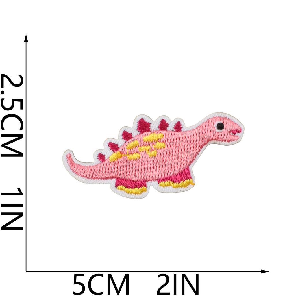 Dinosaur Paradise Embroidery Cloth Sticker Children'S Clothes Decoration Patch Sticker Hot Sublimation Tide Play Embroidery Chapter Triceratops