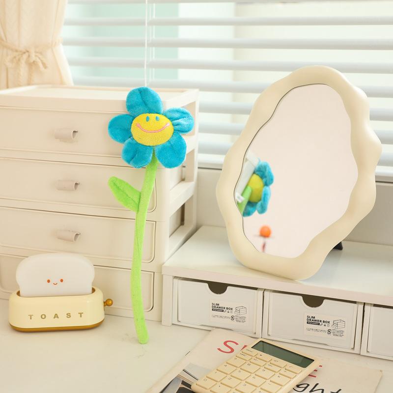 Simulation rose creative curtain buckle knot wedding plush toy decoration gift for girls sun flower