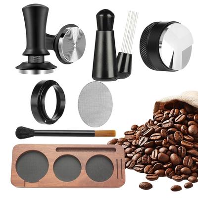 7dílná sada příslušenství pro espresso 51 mm B-arista sada Přenosný kávovar Espresso sada pěchovadla s dávkovačem Tlaková podložka