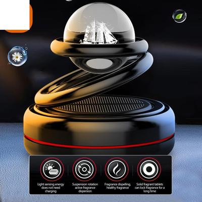 Car Fragrance Solar Energy 360° Interstellar Suspension Air Freshener Interior Accessories Men's And Women's Perfume