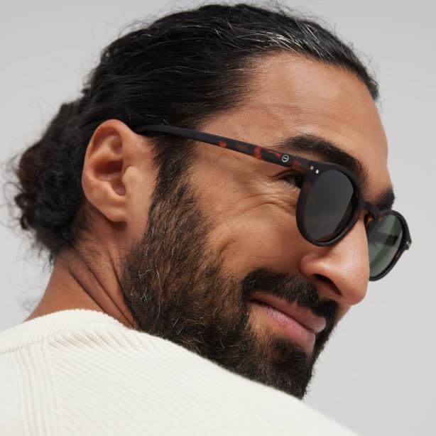 [IZIPIZI] Izipizi Sunglasses #H Model Boston (Tortoise/Gray)