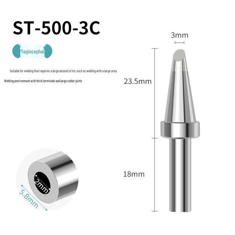205H Universal High-Frequency Soldering Iron Tips: Sharp, Horseshoe, Knife, and Flat Heads for 500 Series