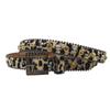 2.3 Wide Leopard Print Women's Belt European and American Rhinestone Inlay Belt High-end Pin Buckle Full Diamond Hip-hop Decoration