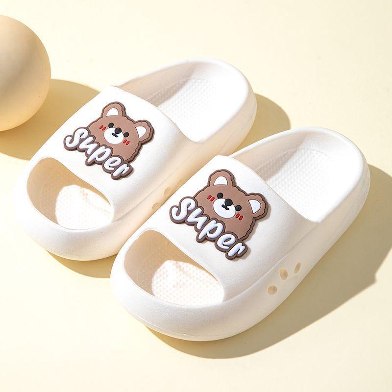 Children's cool slippers girls summer cute little girl bath princess indoor parent-child non-slip boys and girls cool slippers