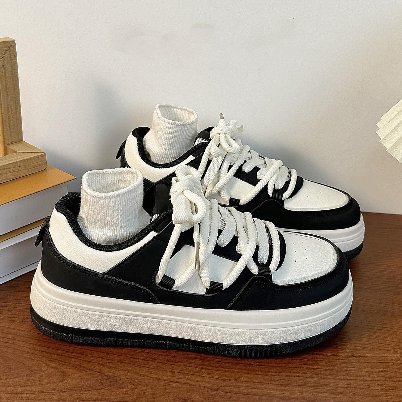 

Popular versatile muffin little white shoes women s spring and autumn niche thick baseplate shoes 2025 new height-increasing casual sports shoes 40