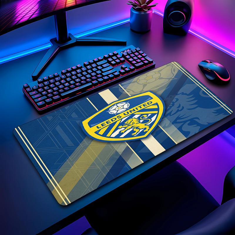Leeds United Fußballmuster Mauspads Nicht?Rutschfestes Gummi-Basis Gaming-Mauspad Für Schreibtisch Büro Zuhause