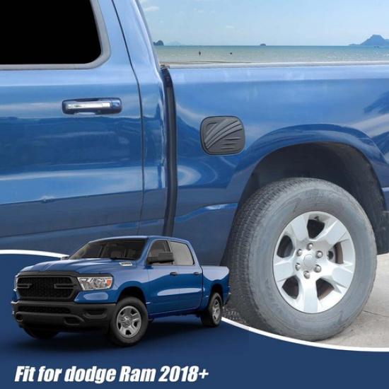 Matte Black Fuel Filler Gas Tank Cap Cover Trim Decor For 2018+ Dodge RAM 1500