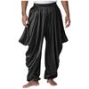 Herren Arabischer Prinz Haremshose Elastischer Bund Satiniere Weite Hose Cosplay Modebekleidung