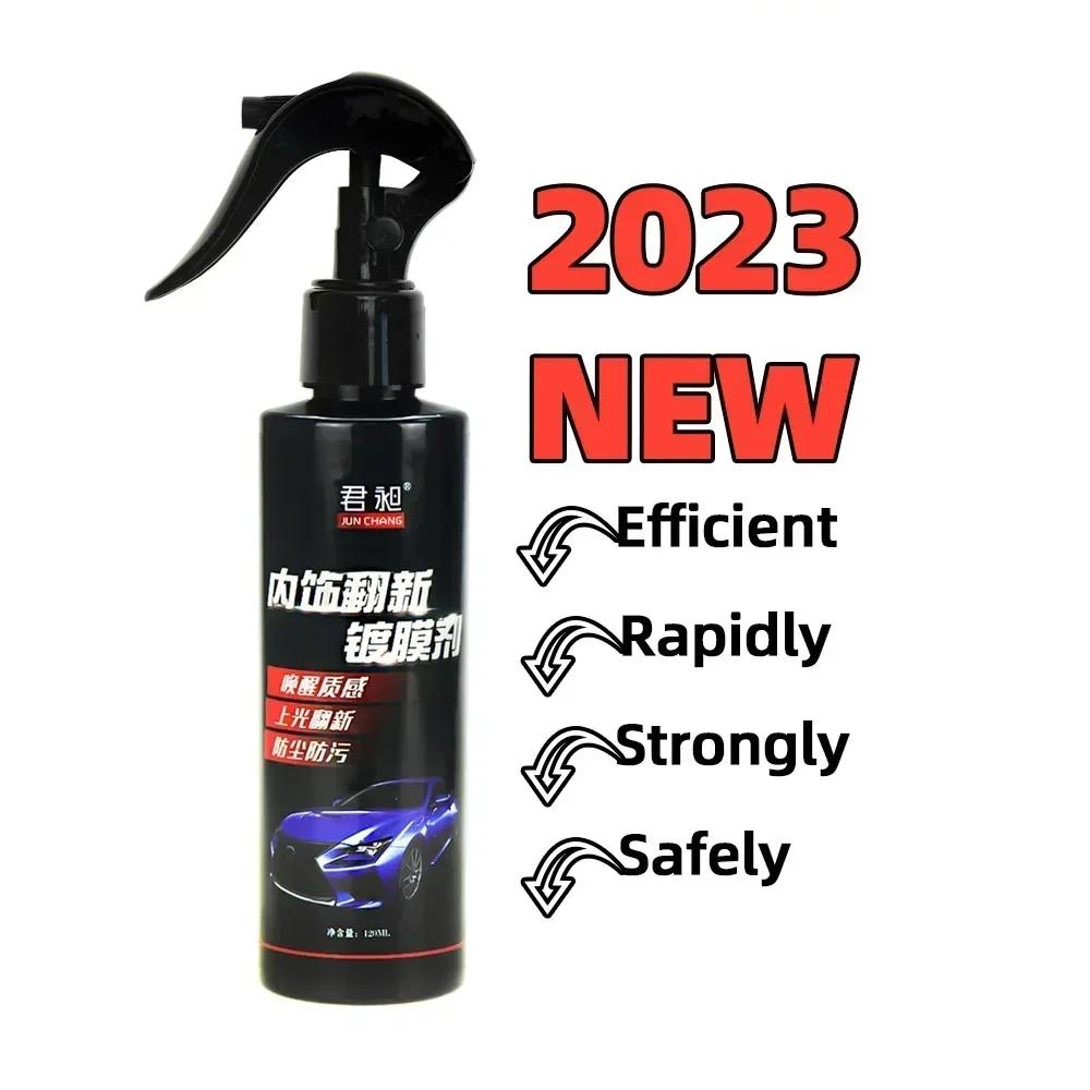 120ML Automotive Interior Plastic Parts Retreading Agent Plastic Parts Wax Instrument Panel Retreading Agent Car Cleaning Paste