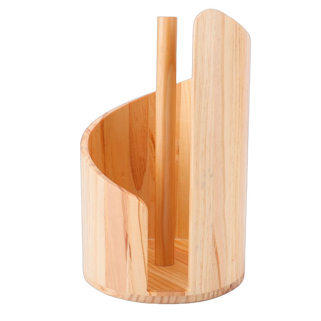 Mountain Paper Towel Holder Wooden Countertop Freestanding Paper Towel Roll Holder Stand for Kitchen Bathroom