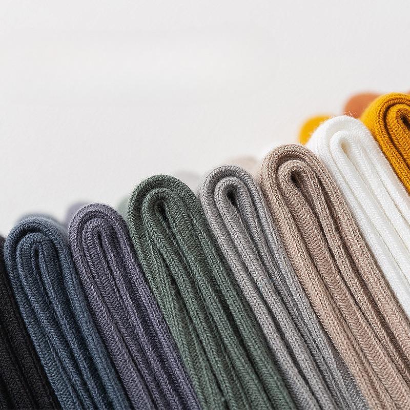 Men's Mid-calf Cotton Socks, Anti-odor, Sweat-absorbing and Antibacterial Long Calf Cotton Socks for Autumn and Winter, Spring and Autumn Long Socks