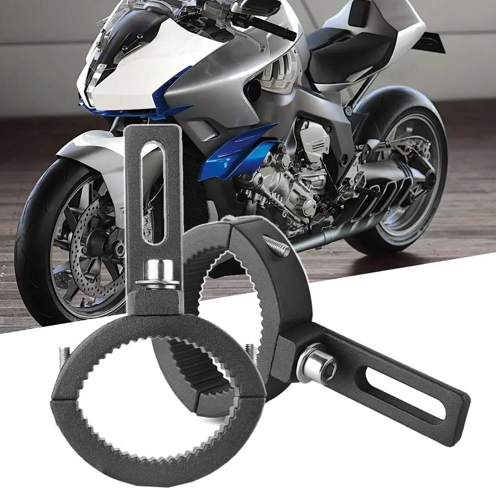 1Pair Universal Motorcycle Headlight Spotlight Mount Bracket Light Lamps Holder Adjustable Fork Clamp Lamp Holder Clamp Bracket