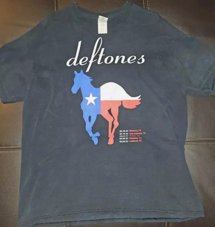 Deftones Texas tour t-shirt 2016 , reprint gift for men women shirt Unisex T-Shirt L