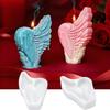 Reusable Valentine's Day Handmade Soap Mold 3D Gypsum Mold Heart Wing Resin Mold  Couple Gift