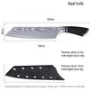 8 Inch Japanese Chef Nakiri Knife Stainless Steel Chef Knife Kitchen Knife
