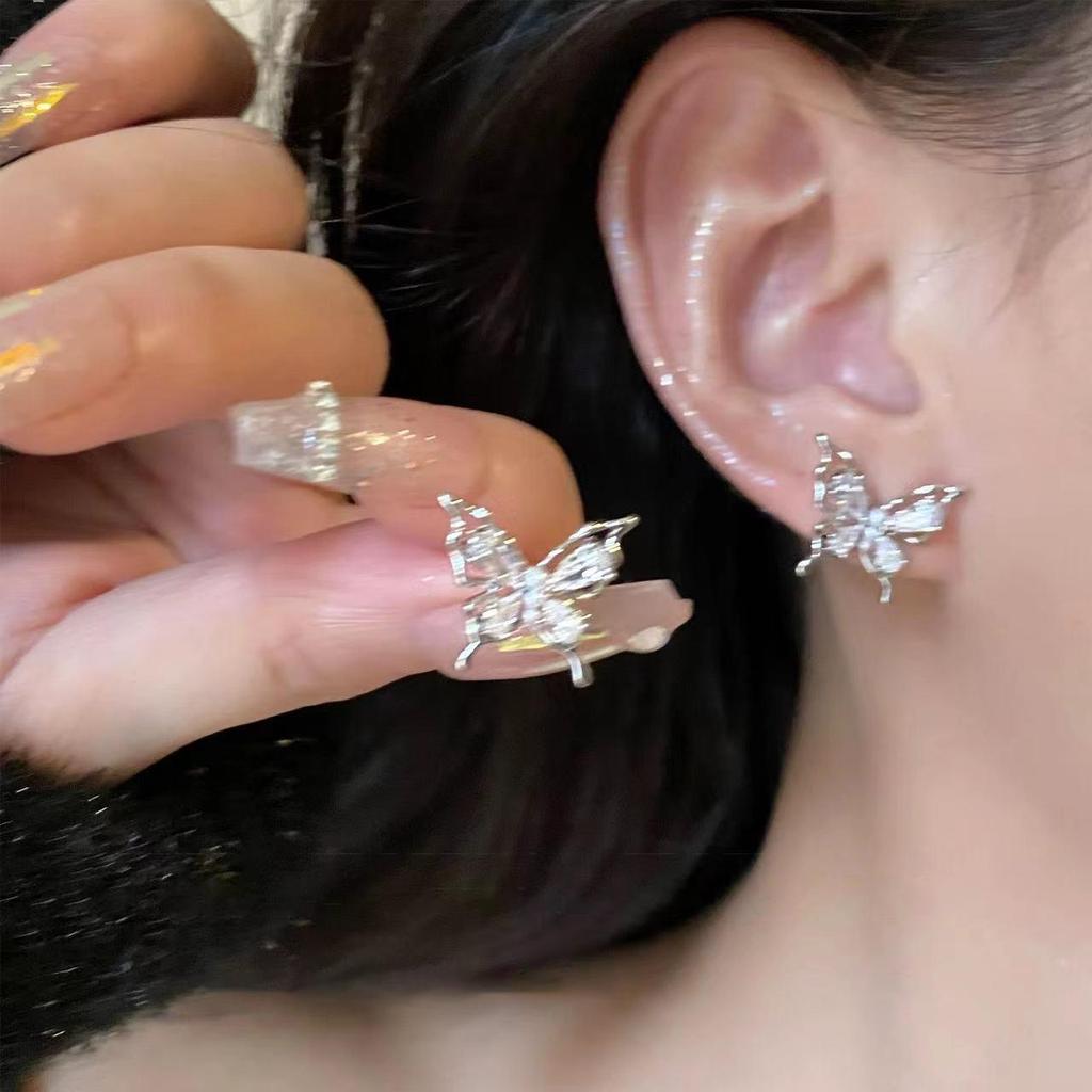 Elegant Bow-Knot Tassel Alloy Earrings for Women's 2025 Spring/Summer