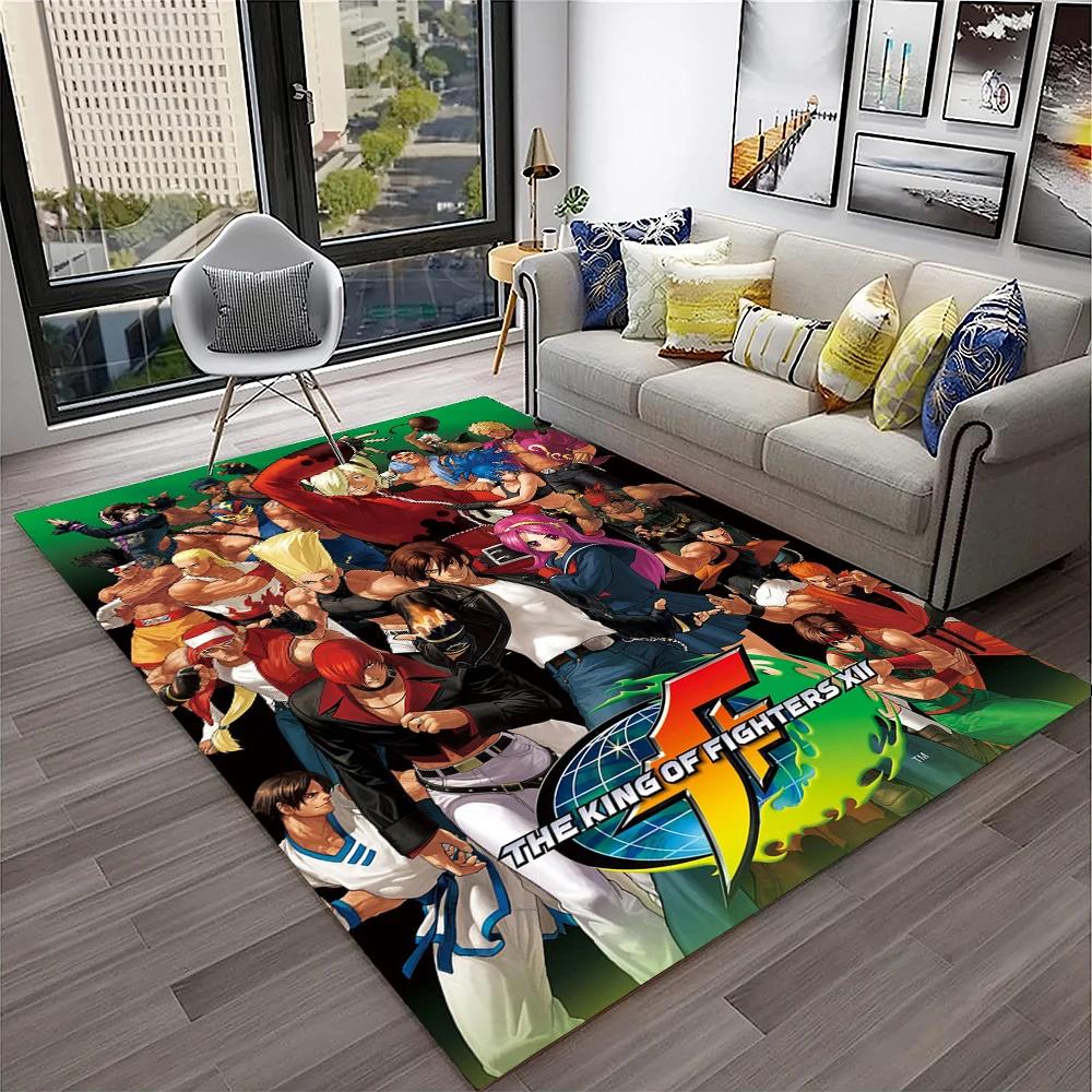 3D Retro Game King of Fighters Gamer Carpet Rug for Home Living Room Bedroom Sofa Doormat Decor,kids Area Rug Non-slip Floor Mat