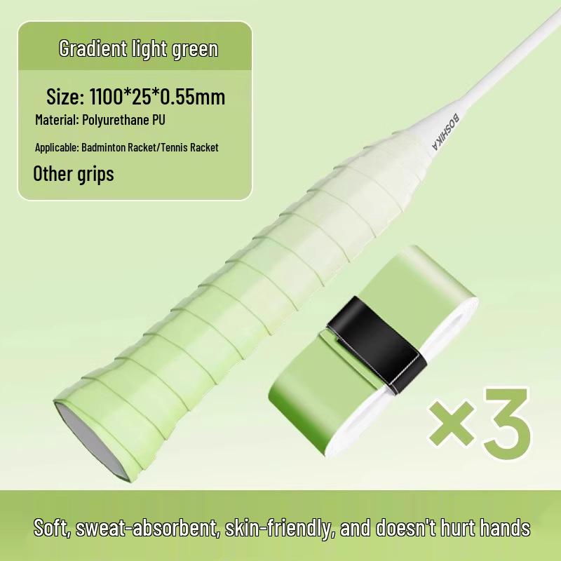Professional Anti-Slip Gradient Badminton Racket & Fishing Rod Grip – Sweat-Absorbent, Shock-Absorbing Overgrip Handle Wrap.