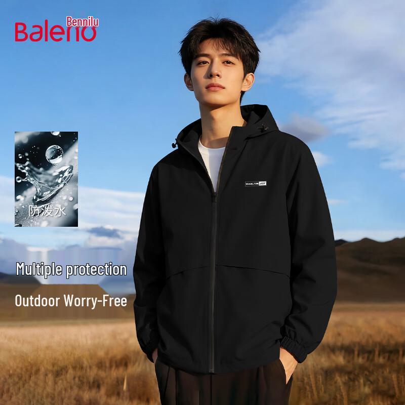 Baleno Men s Casual Hooded Waterproof Jacket M