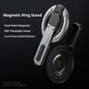 Suporte de Anel Magnético para Celular 360° Rotativo com Botões de Alívio de Estresse e Espelho Magnético Dupla Face para Celular