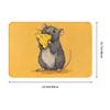 Do Rats Like Cheese Fashionable Style Door Mat Machine Washable for Bathroom Bedroom Living Room Entrance