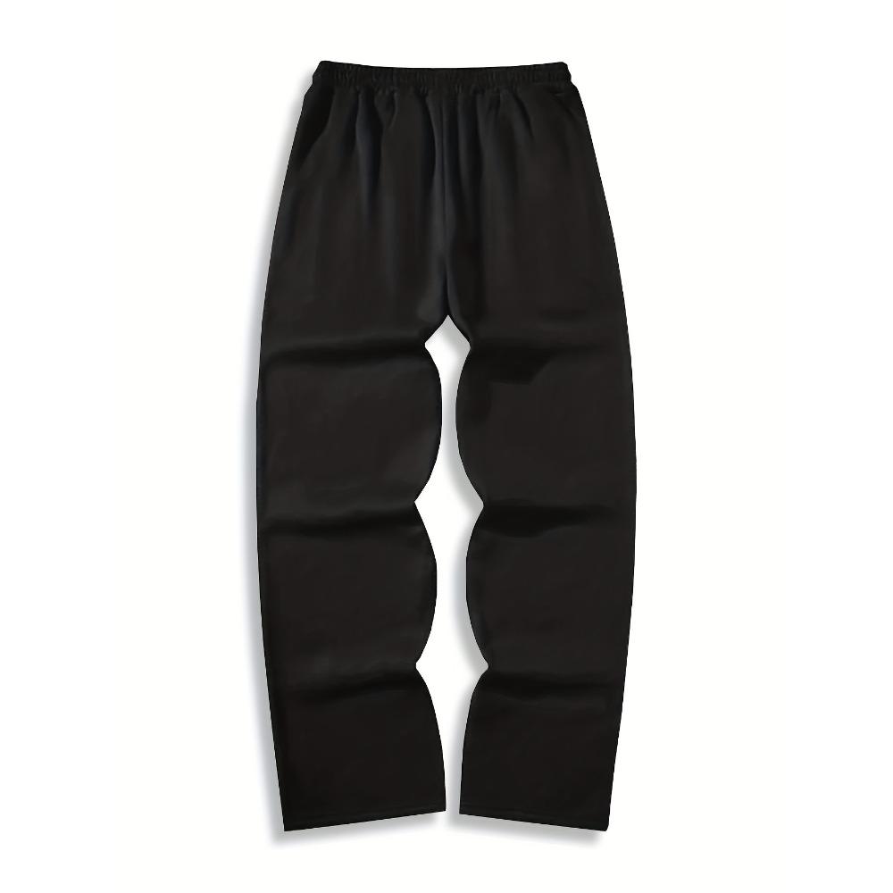 Wide Leg White Sweatpants with Dragon Tribal Art Perfect for Street Style
