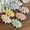 Hairpin Embroidered Cherry Blossom Hair Clip Side Clip Bun Decoration Macaron Color Hair Pin Hair Accessory