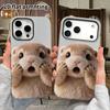 Phone Case: 2D Flat Suitable for iPhone 18, 17, 16, 15, 14, 13 Pro Film Protective Case, Couple Style, Covering Mouth In Surprise, Christmas and Hallo