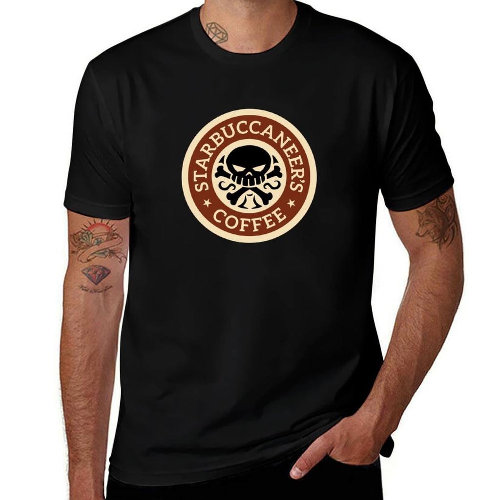 Starbuccaneers Coffee Tshirt Plus Size Workout Short Sleeve Top Tshirt